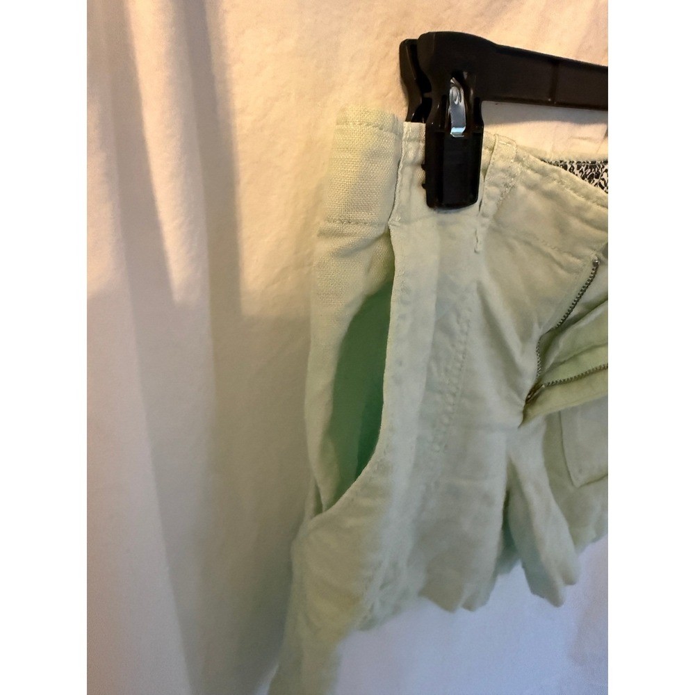 Gap Womens‎ Mint Green Linen Blend Utility Patch Pocket Shorts Size 6 - Picture 5 of 5